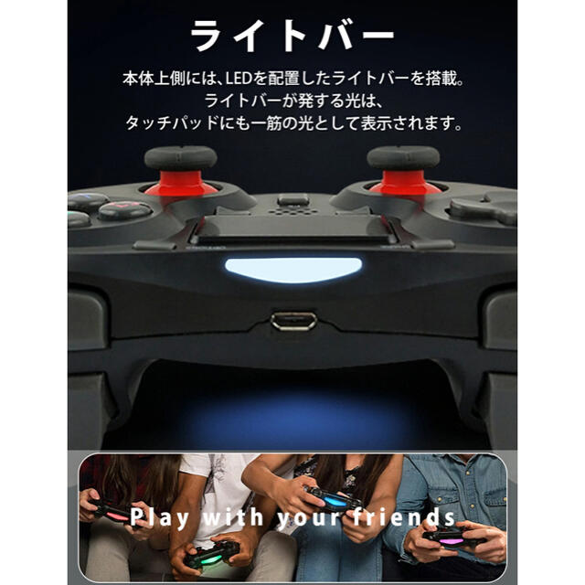 PS4 コントローラー 無線 ps4コントローラー ワイヤレス エンタメ/ホビーのゲームソフト/ゲーム機本体(その他)の商品写真