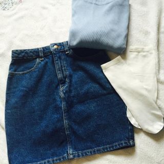 アメリカンアパレル(American Apparel)のAmerican Apparel denimskirt(ミニスカート)