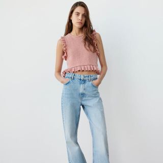 ザラ(ZARA)のZARA 新作タグ付き　ニットトップス(ニット/セーター)