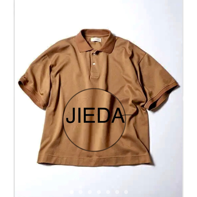 JieDa PIQUE POLO SHIRT BROWN 定価16500円