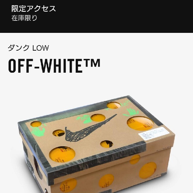 最終価格NIKE Off-White Dunk Low the 50　28センチ