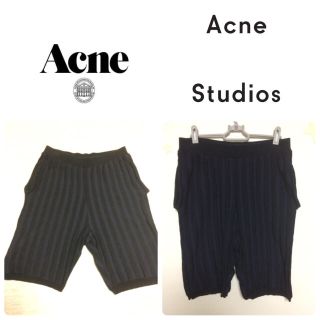 ACNE - ACNE studios ハイウエスト ニット ショート パンツ の通販 by