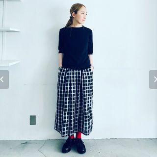 ネストローブ(nest Robe)の【未使用】stjarna シャーナ　オリジナルタックプリーツキュロットスカート(ロングスカート)