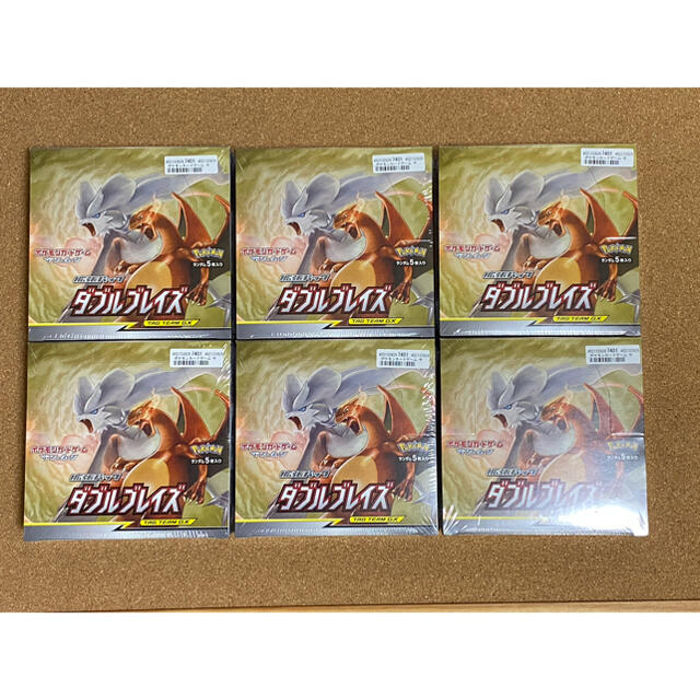 ダブルブレイズ　6box 新品未開封シュリンク付き　ポケモンカードゲーム