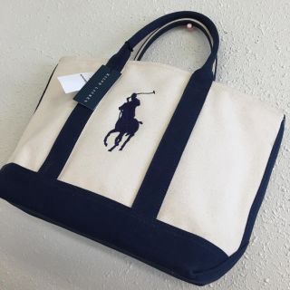 ラルフローレン(Ralph Lauren)の新品タグ付 ラルフローレンビッグポニーキャンバストートバッグ(トートバッグ)