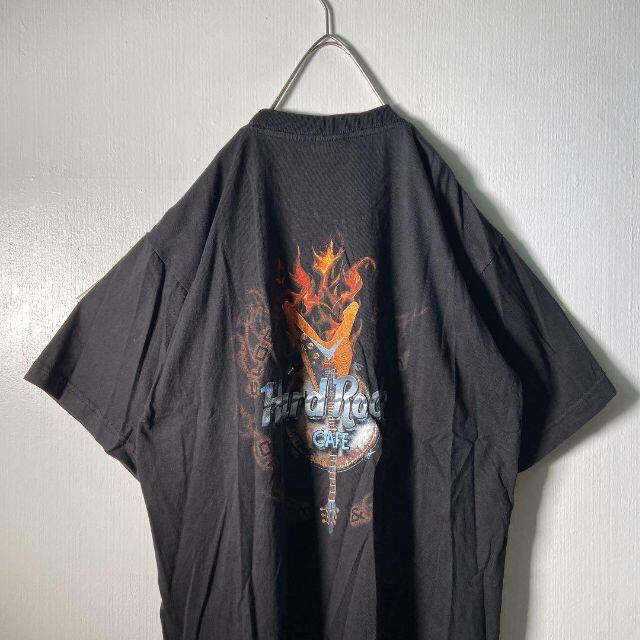 【ハードロックカフェ】90'sプリントTシャツ　刺繍タグ　　usedR2