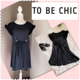 フォクシー(FOXEY)の♡トュービーシック　黒ワンピース♡(ひざ丈ワンピース)