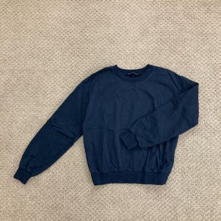 ザラ(ZARA)のZARA デザイン切り替え トレーナー 黒(トレーナー/スウェット)