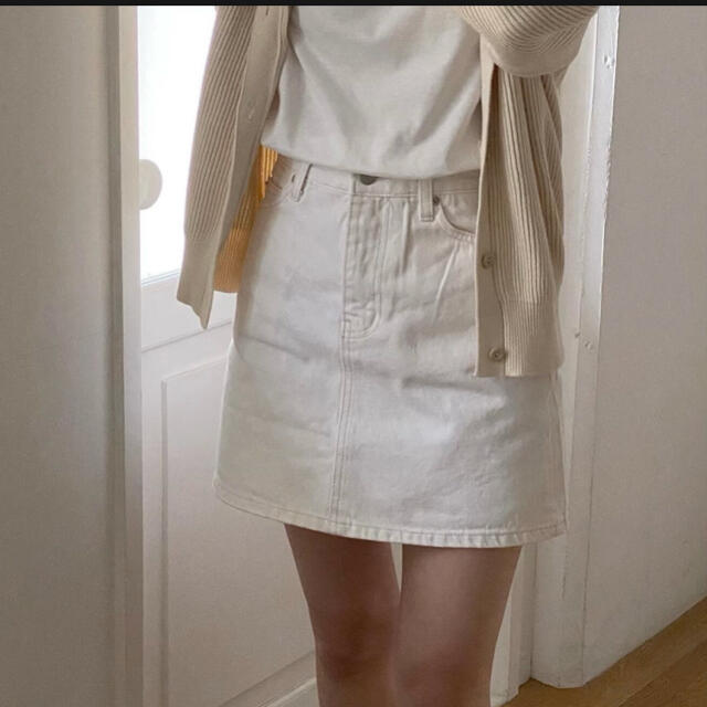 plat  base デニムスカート　bo skirt レディースのスカート(ミニスカート)の商品写真