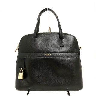 フルラ(Furla)のフルラ ハンドバッグ美品  パイパー 黒(ハンドバッグ)