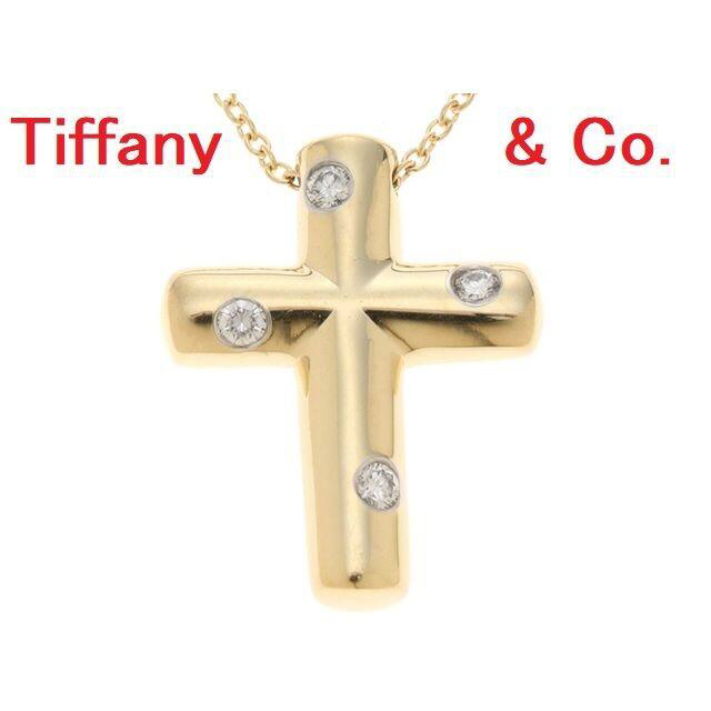 Tiffany & Co. - Tiffany ティファニー ドッツ クロス 4P ダイヤモンド ネックレス