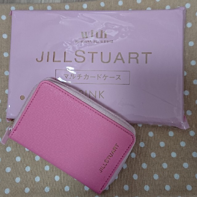 JILLSTUART(ジルスチュアート)のwith 付録 JILLSTUART マルチカードケース PINK レディースのファッション小物(パスケース/IDカードホルダー)の商品写真