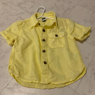 ベビーギャップ(babyGAP)のGAP シャツ　半袖　黄色(シャツ/カットソー)