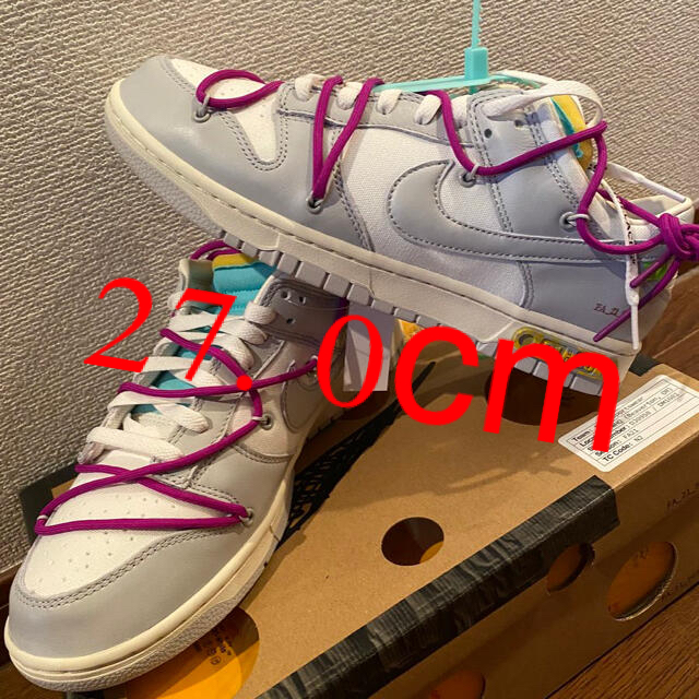 NIKE off-white dunk low 21スニーカー