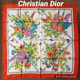 クリスチャンディオール(Christian Dior)のChristian Dior　スカーフ　ヴィンテージ(バンダナ/スカーフ)