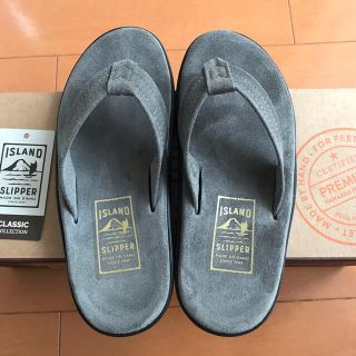 アイランドスリッパ(ISLAND SLIPPER)の【新品】ISLAND SLIPPER PB203 グレー★25㎝(サンダル)