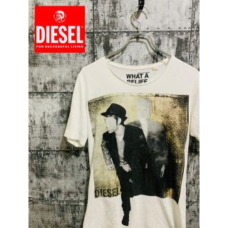 ディーゼル(DIESEL)のDIESEL ディーゼル　アート プリント　Tシャツ　完売品　グラフィック　白(Tシャツ/カットソー(半袖/袖なし))