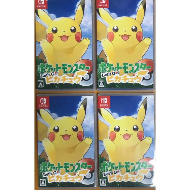 4本セット ポケットモンスター Let's Go! ピカチュウ Switch 限定 4800