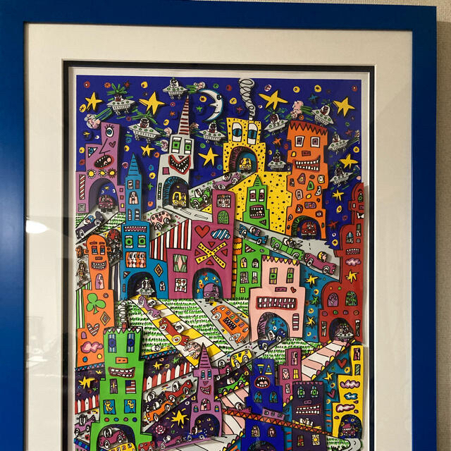 絵画/タペストリー James Rizzi ✨“SHORTCUT” 1989年 149100円 売上最激安