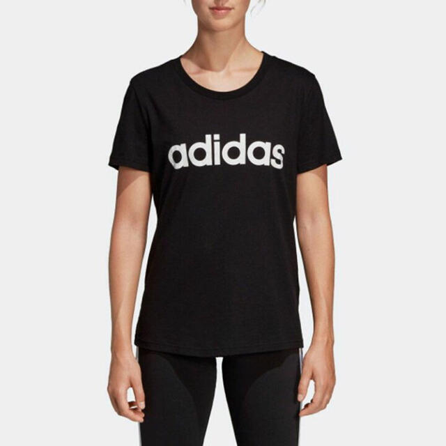 adidas(アディダス)の送料込み 新品 adidas 半袖Ｔシャツ ブラック Mサイズ レディースのトップス(Tシャツ(半袖/袖なし))の商品写真