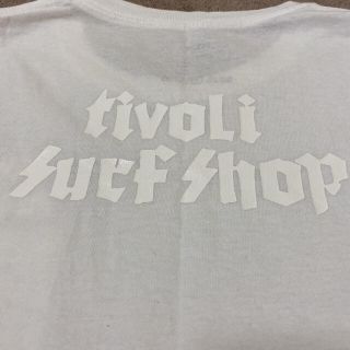 テンダーロイン(TENDERLOIN)のサイコム × tivoLi surf shop  胸ポケット Tシャツ　白　L(Tシャツ/カットソー(半袖/袖なし))