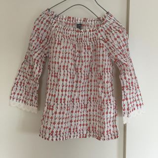 ザラキッズ(ZARA KIDS)のzara kids 140 花柄 レース ブラウス(ブラウス)