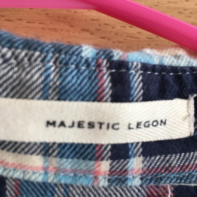 MAJESTIC LEGON(マジェスティックレゴン)の【マジェスティックレゴン】ロング丈チェックシャツ☆袖9分丈 レディースのトップス(シャツ/ブラウス(長袖/七分))の商品写真