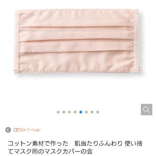 フェリシモ(FELISSIMO)の使い捨てマスク用の洗えるマスクカバー(日用品/生活雑貨)