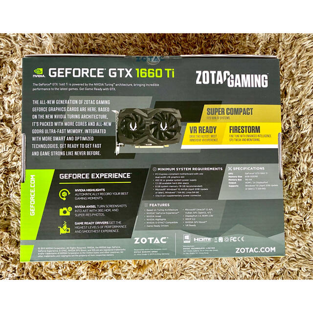 【新品・未開封】GeForce GTX 1660 Ti 6GB GDDR6