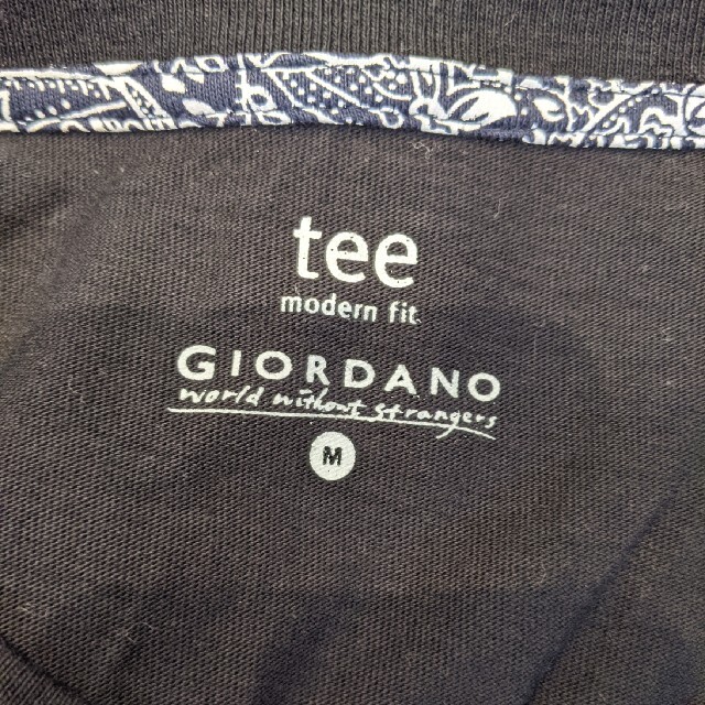 GIORDANO(ジョルダーノ)の美品　ジョルダーノ GIORDANO　Tシャツ　Mサイズ メンズのトップス(Tシャツ/カットソー(半袖/袖なし))の商品写真