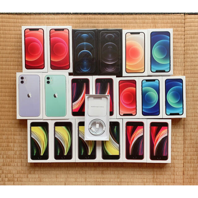 iPhone(アイフォーン)の新品　未使用　iPhone 付属品　19セット　箱　ライトニングUSBケーブル スマホ/家電/カメラのスマートフォン/携帯電話(その他)の商品写真