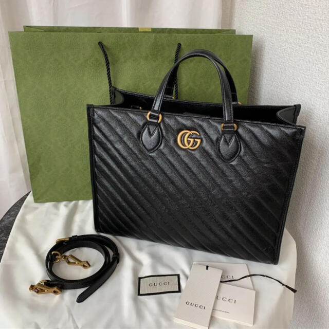 正規逆輸入品】 Gucci - 627332 トートバッグ ミディアム GGマーモント