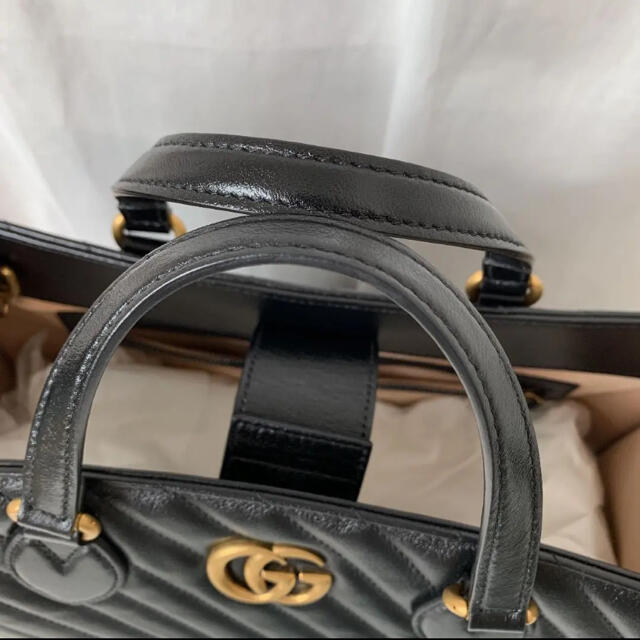 Gucci(グッチ)の【美品】GUCCI  GGマーモント ミディアム トートバッグ 627332 レディースのバッグ(ハンドバッグ)の商品写真