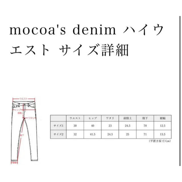 MOERY(モエリー)のmocoa's denim ハイウエストジーンズ レディースのパンツ(デニム/ジーンズ)の商品写真