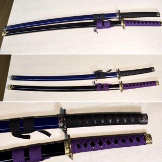 【めろんちゃん様専用】模造刀 日本刀 模擬刀 侍　samurai 銀鍔　金鍔(小道具)