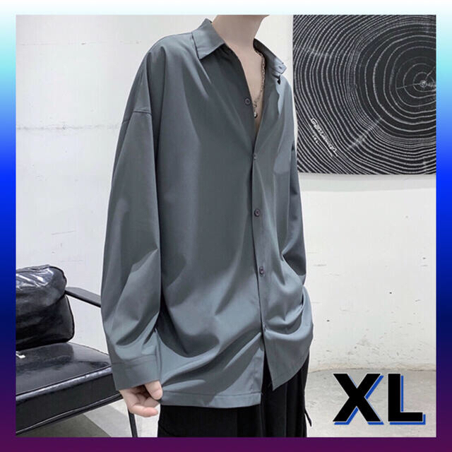 メンズシャツ  グレー ＸＬ　2枚セット メンズのトップス(シャツ)の商品写真