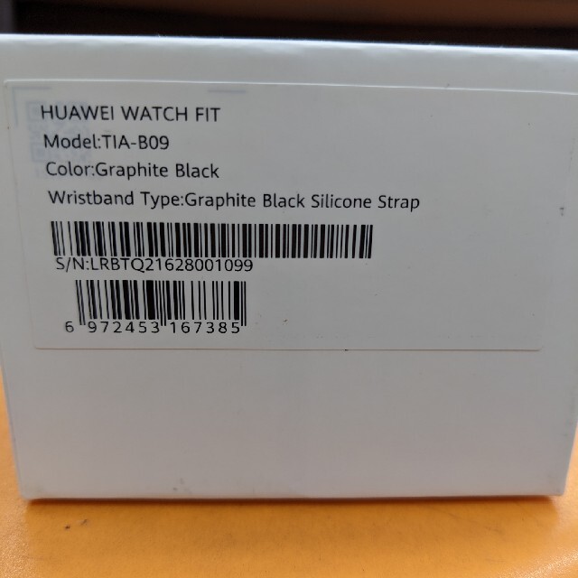 HUAWEI(ファーウェイ)のhuawei watch fit ブラック 未使用新品 スマホ/家電/カメラのスマホ/家電/カメラ その他(その他)の商品写真