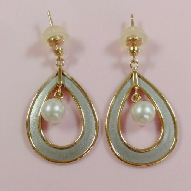 K18パールピアス - ピアス
