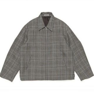 コモリ(COMOLI)のAURALEE double face check zip blouson 4(ブルゾン)