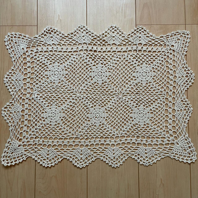 ドイリー レース编み テーブルクロスカバーマルチカバー40cm*55cm