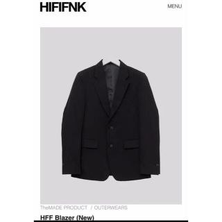 hififnk HFF blazer ジャケット　ブラック　S 日本未入荷(テーラードジャケット)