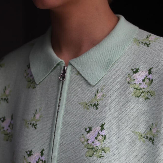 ttt msw Flower Half Zip Cadigan(MINT) | aosacoffee.com