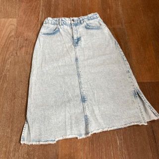 ザラキッズ(ZARA KIDS)のZARA デニムロングスカート　152cm(スカート)