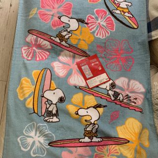 スヌーピー(SNOOPY)の《新品 タグ付き》スヌーピー バスタオル  NO.12  サーフィン(タオル/バス用品)