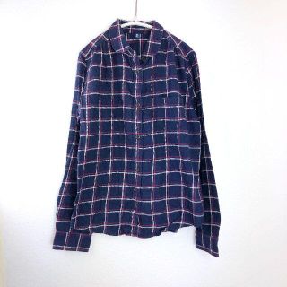 ユニクロ(UNIQLO)のユニクロ UNIQLO UT 小学生 女の子 シャツ 長袖 チェック １５０(ブラウス)