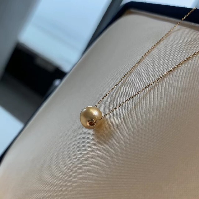 高級】天然南洋真珠 一粒ネックレス8-9mm k18 若者の大愛商品 50%割引