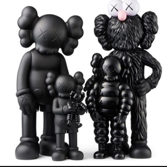 フィギュアKAWS FAMILY BLACK OKYO FIRST カウズ