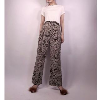 ベリーブレイン(Verybrain)のLeopard Sheer Pants レオパードシアーパンツ(カジュアルパンツ)