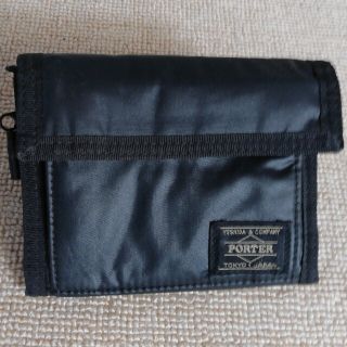 ポーター(PORTER)のporter 吉田カバン　ナイロン折財布　ブラック黒(折り財布)