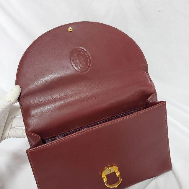 Cartier(カルティエ)の【極美品】カルティエ ハンドバッグ マストライン ゴールド金具 ボルドー レディースのバッグ(ハンドバッグ)の商品写真